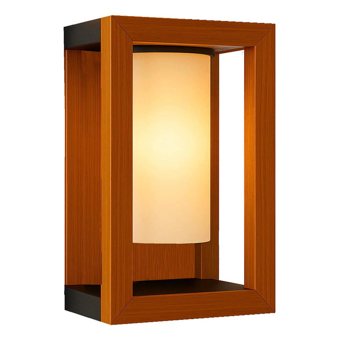 SERAPHINA 200LM Solar-Wandleuchte - Braun, Kunststoff (20/20/31cm) - Lumisky