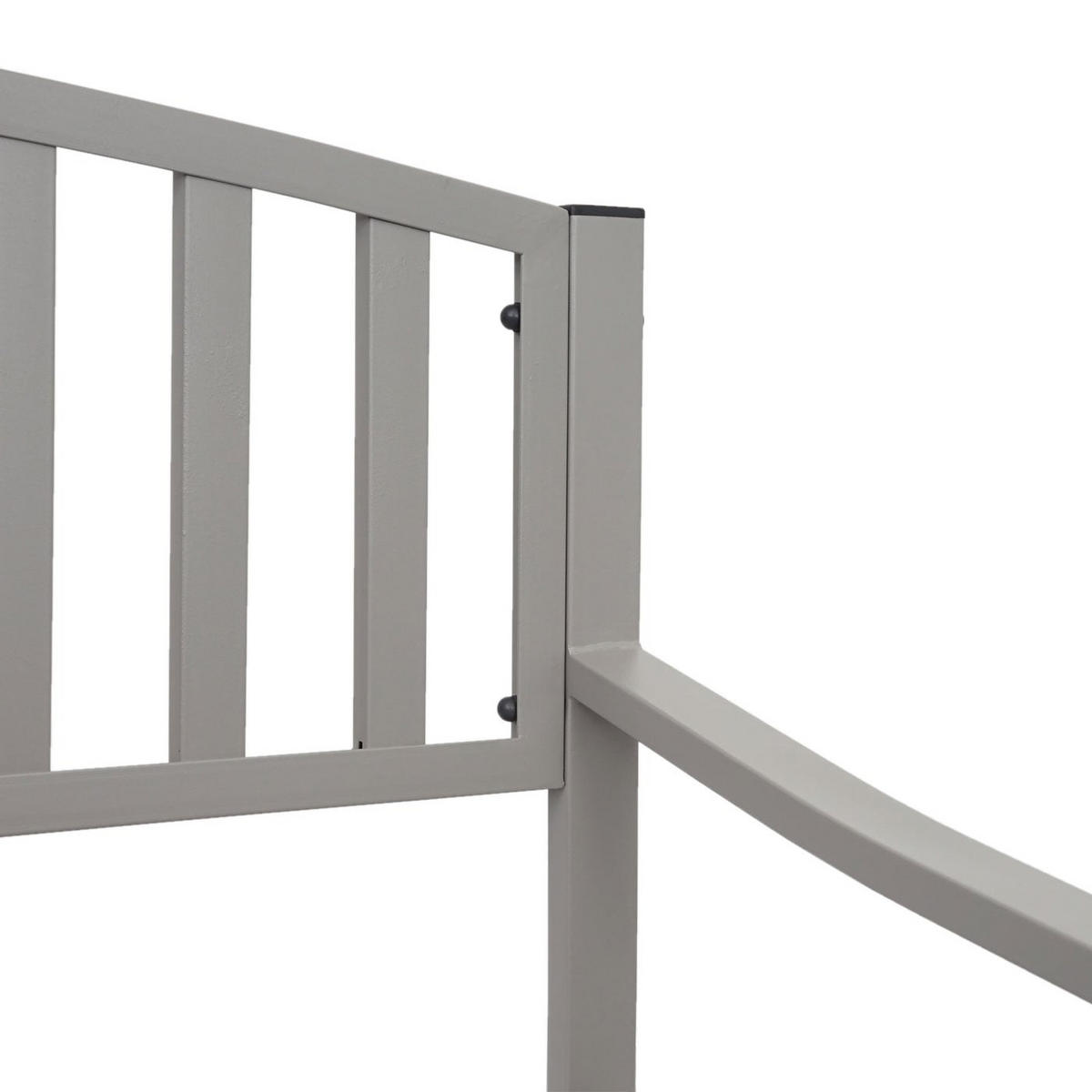 GARTENBANK 87x128x58cm Grau 2-Sitzer - Grau, Metall (128/87/58cm) - PROREGAL