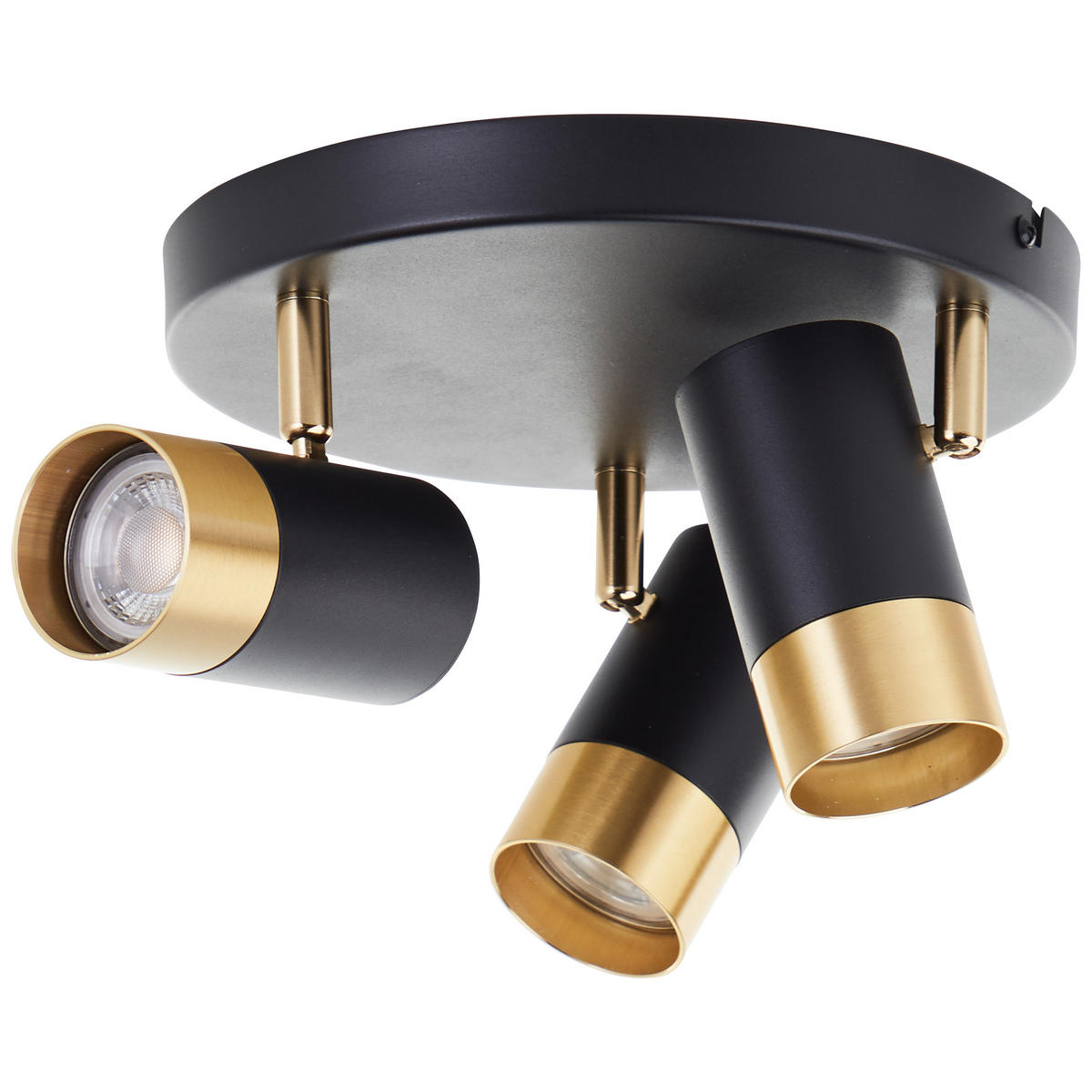 LED SPOT Vigolo Sand Schwarz/matt gold 29/29/15 cm - Multicolor, Metall (29cm) - Brilliant