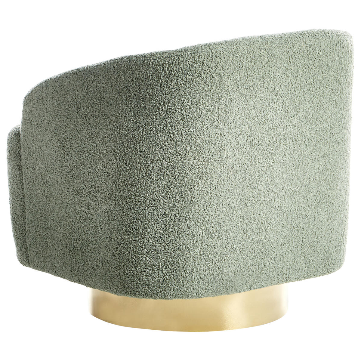 SESSEL Hellgrün Lavik - Goldfarben/Hellgrün, Textil (73/71/70cm) - Beliani