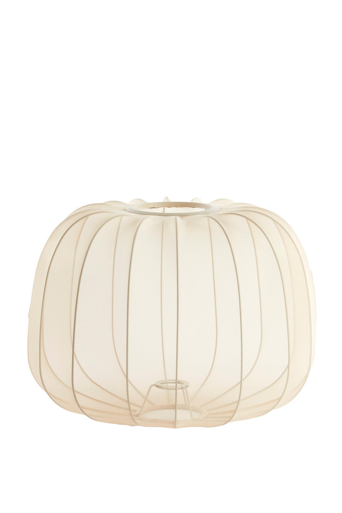 LAMPENSCHIRM Plumeria Braun Ø40/30 cm - Beige, Textil (40/40/30cm) - Light & Living