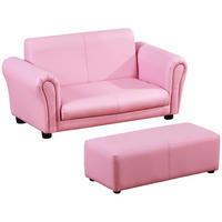 KINDERSESSEL, Rosa, Holz, PVC - Rosa, Holz (42/41/83cm) - HOMCOM