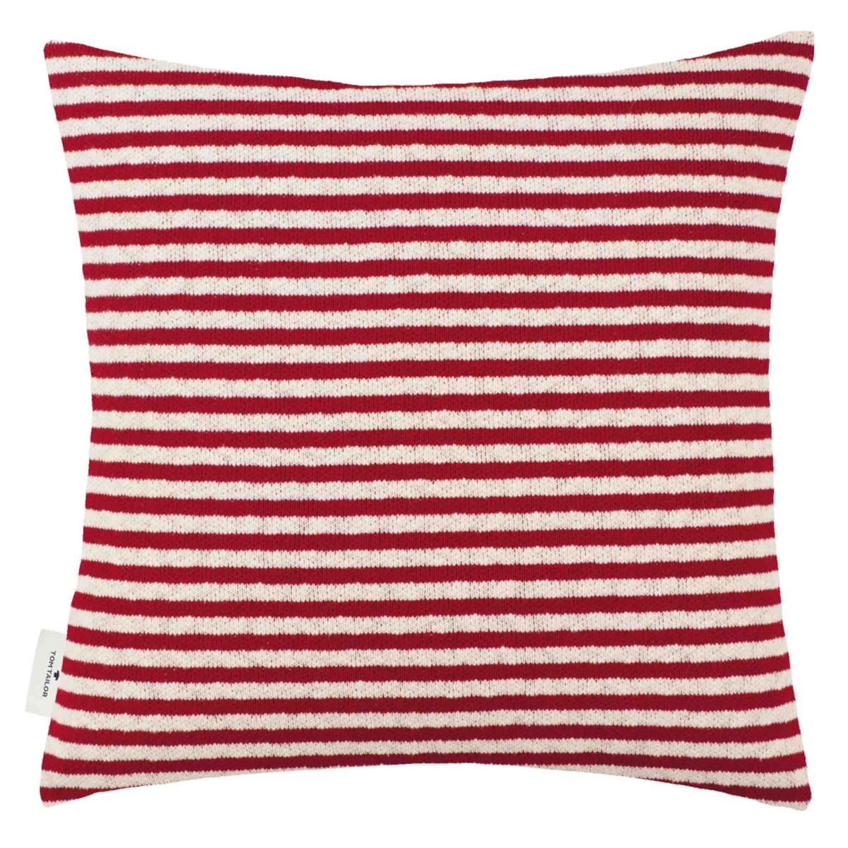 ZIERKISSENHÜLLE Winter Snowflake rot 45x45cm - Rot, Textil (45/45cm) - Tom Tailor
