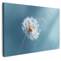 SLIKA NA PLATNU Regrat 60x40 cm - modrosiva, tekstil (60/40cm) - MuchoWow