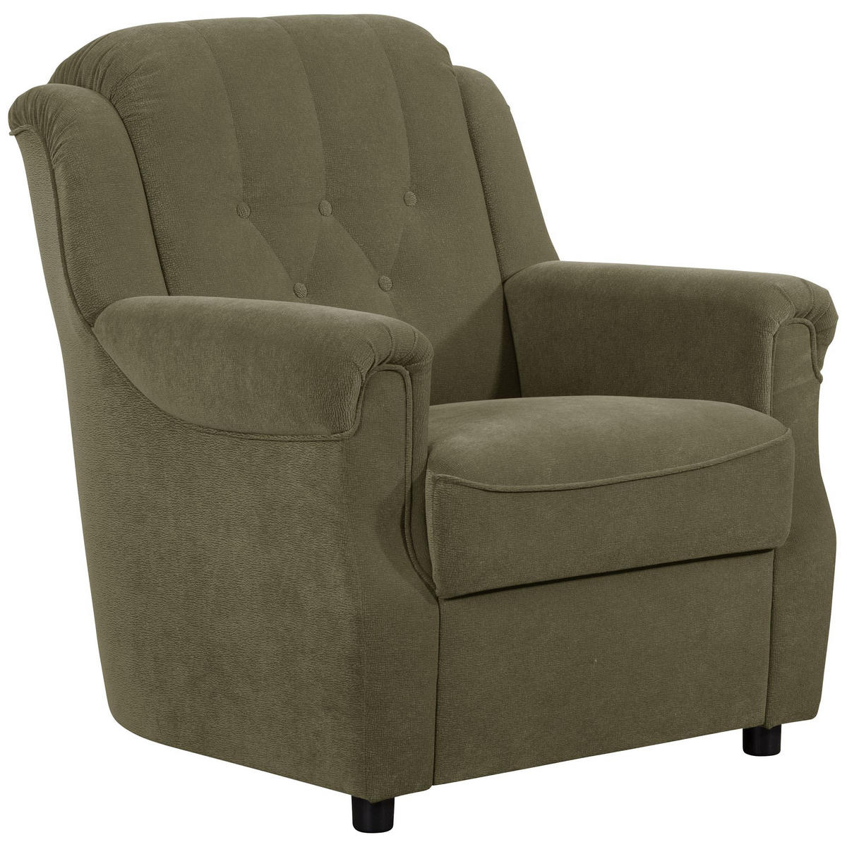 POLSTERSESSEL Kaylyn Flockstoff grün - Grün, Kunststoff (81/89/83cm) - 58aufmkessel