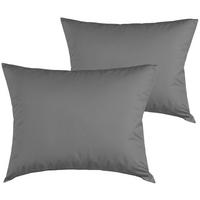 KISSENBEZUG 80x80 cm aus 100% Mikrofaser, Kissenhülle Grau Einfarbig - Grau, Textil (80/80cm) - Carpe Sonno