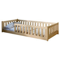 BODENBETT 90x200 cm in natur - Naturfarben, Holz (90/200cm) - Kids Collective