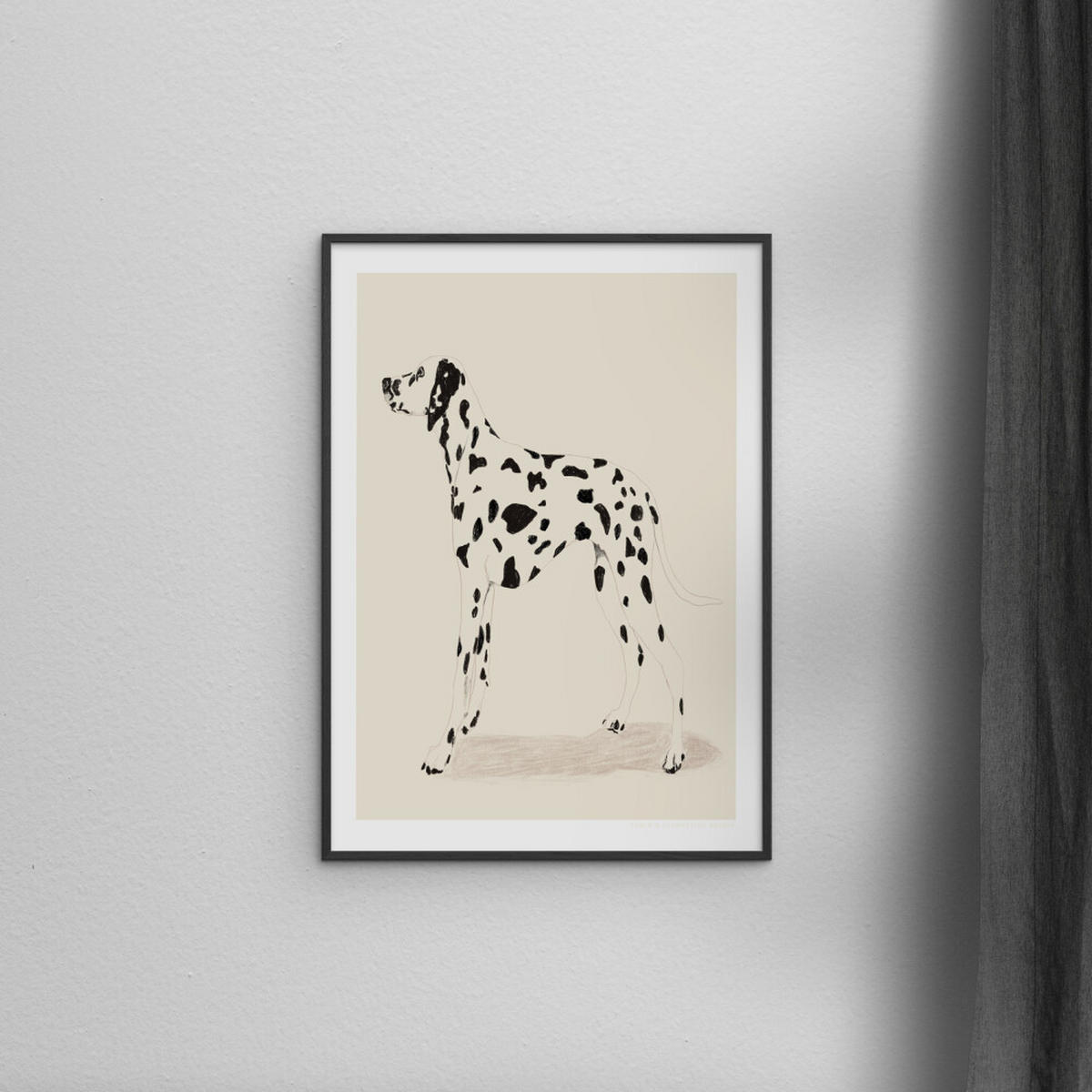 POSTER mit Rahmen Jenny Liz Rome - Dalmation - Schwarz/Naturfarben, Holz/Papier (30/40cm) - Poster&Frame
