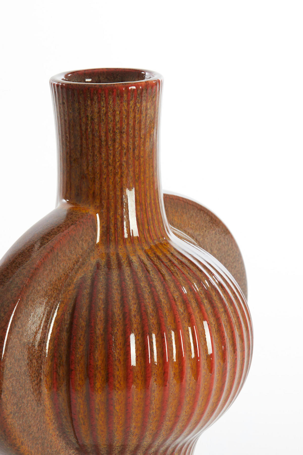 VASE Melnik Braun Ø27,5/31 cm - Braun, Keramik (31cm) - Light & Living