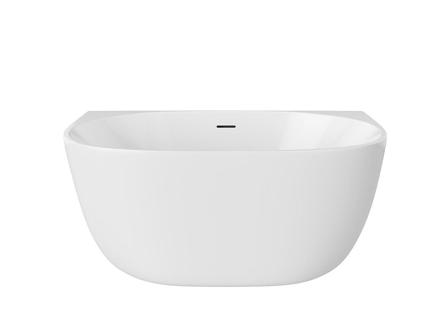 Vente-Unique Vorwandbadewanne Weiß 130x58x72 cm