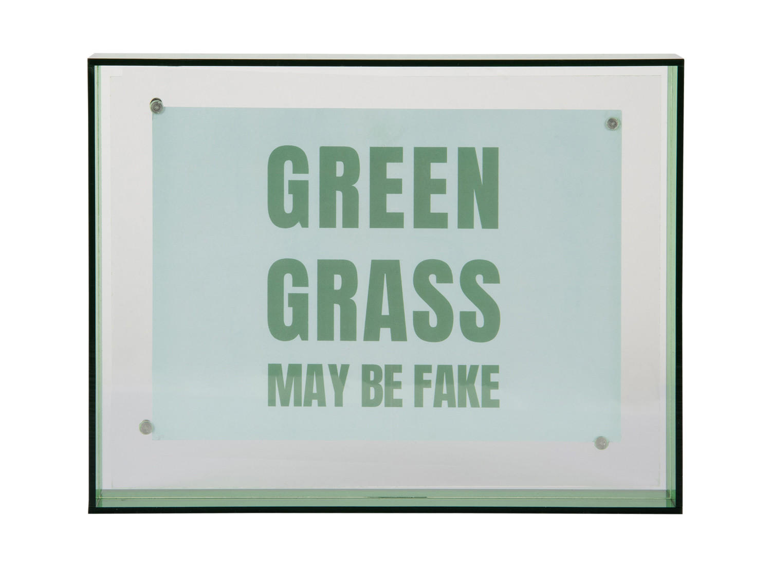 BILDERRAHMEN Gayo Acrylic Grün 3/17/22 cm - Grün, Kunststoff (17/22/3cm) - Present Time