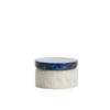 DEKO-DOSE Kelimutu Weiß Ø15/9,5 cm - Blau, Kunststoff (15/9.5/15cm) - Light & Living