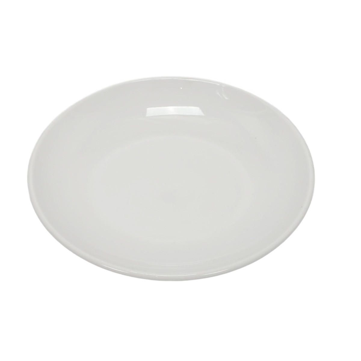 DESSERTTELLER aus Porzellan Weiß 19,5/19,5/2,5 cm - Weiß, Keramik (19.5cm) - Siaki