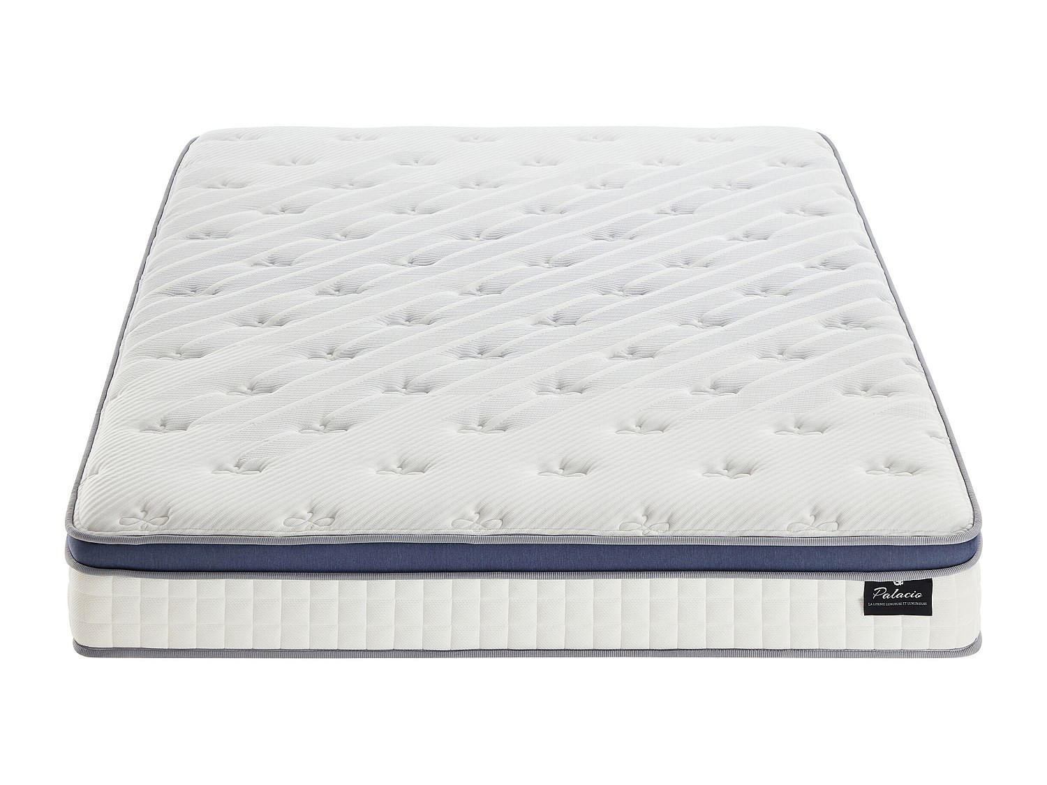 STANDARDMATRATZE - 2 Personen - stoff - weiß Malao - Weiß, Textil (180/200cm) - Vente-Unique