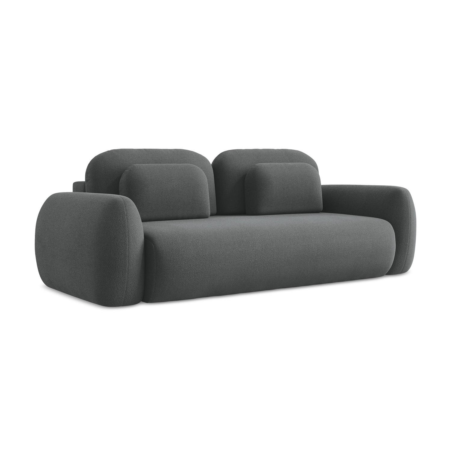 LaMiaSofa 3-Sitzer Dunkelgrau 266x95x121 cm