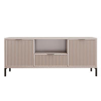 TV-LOWBOARD WAVE 135 cm Cashmere - Beige, Holzwerkstoff (135/56.1/40.6cm) - Idohome