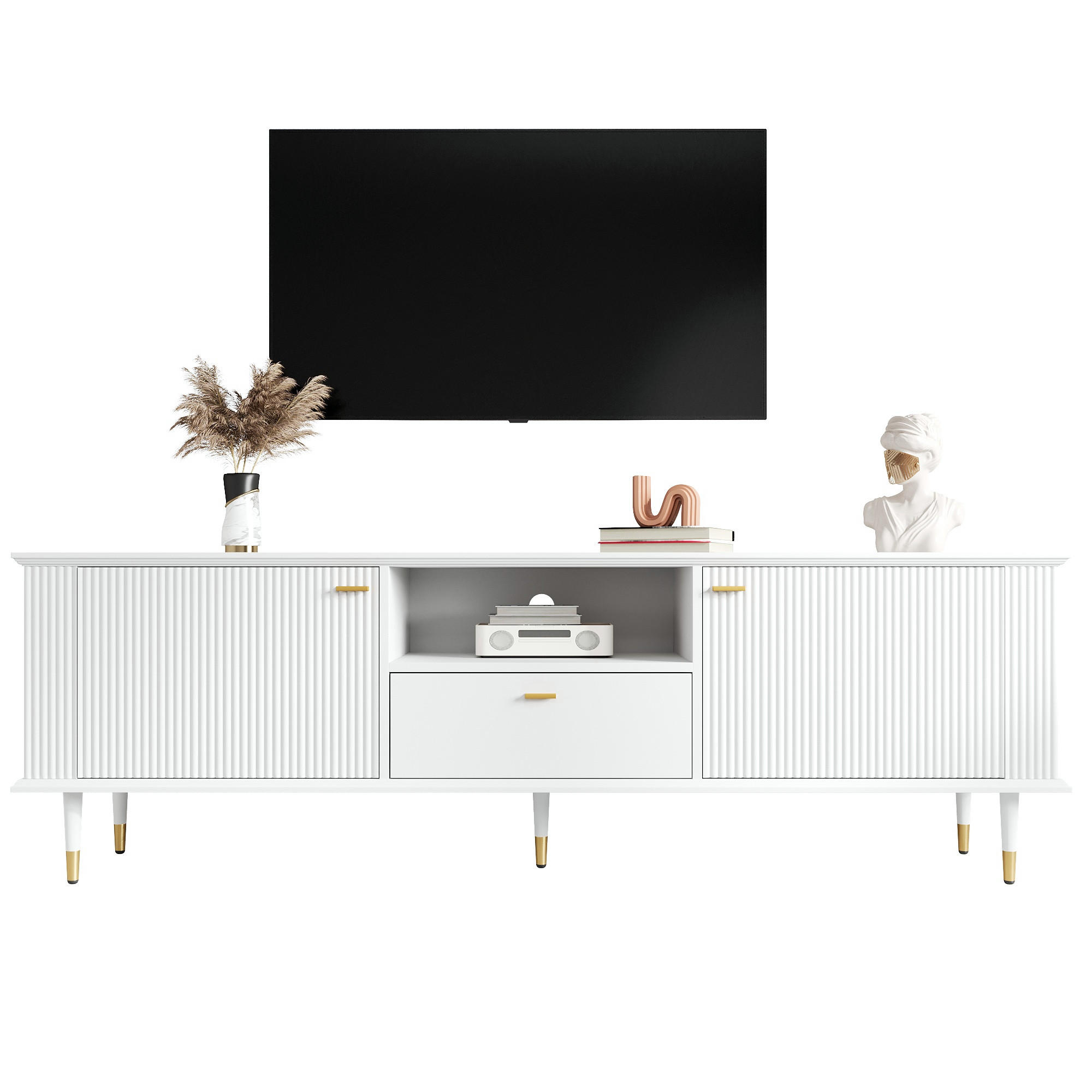 COMODA TV Rafturi Sertare Soft Close