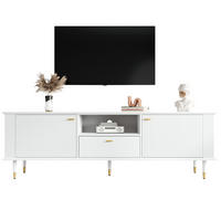 TV-SCHRANK offene Fächer Schubladen Soft-Close modern - Weiß, Holzwerkstoff (36/54/170cm) - FLIEKS