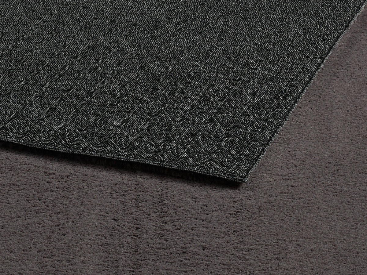 TEPPICHLÄUFER Antirutsch Uni RUTOR Polyester Anthrazit 80 x 150 cm - Anthrazit, Textil (80/150cm) - KADIMA DESIGN