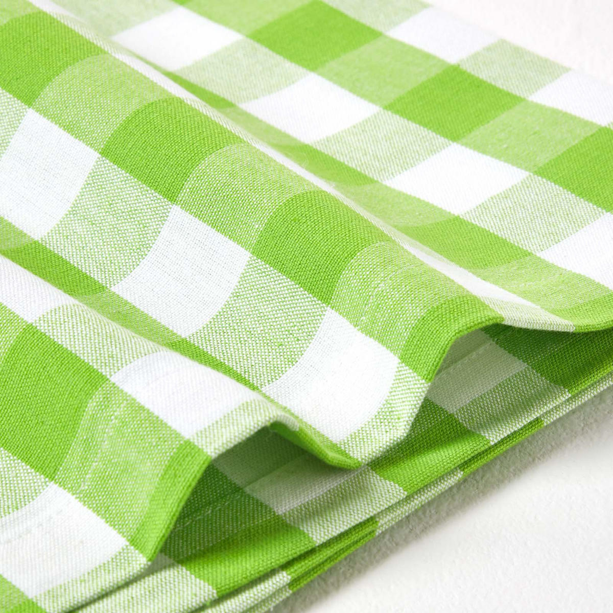TISCHDECKE Vichy-Karo grün kariert, 137/178 cm - Grün, Textil (137/178cm) - Homescapes
