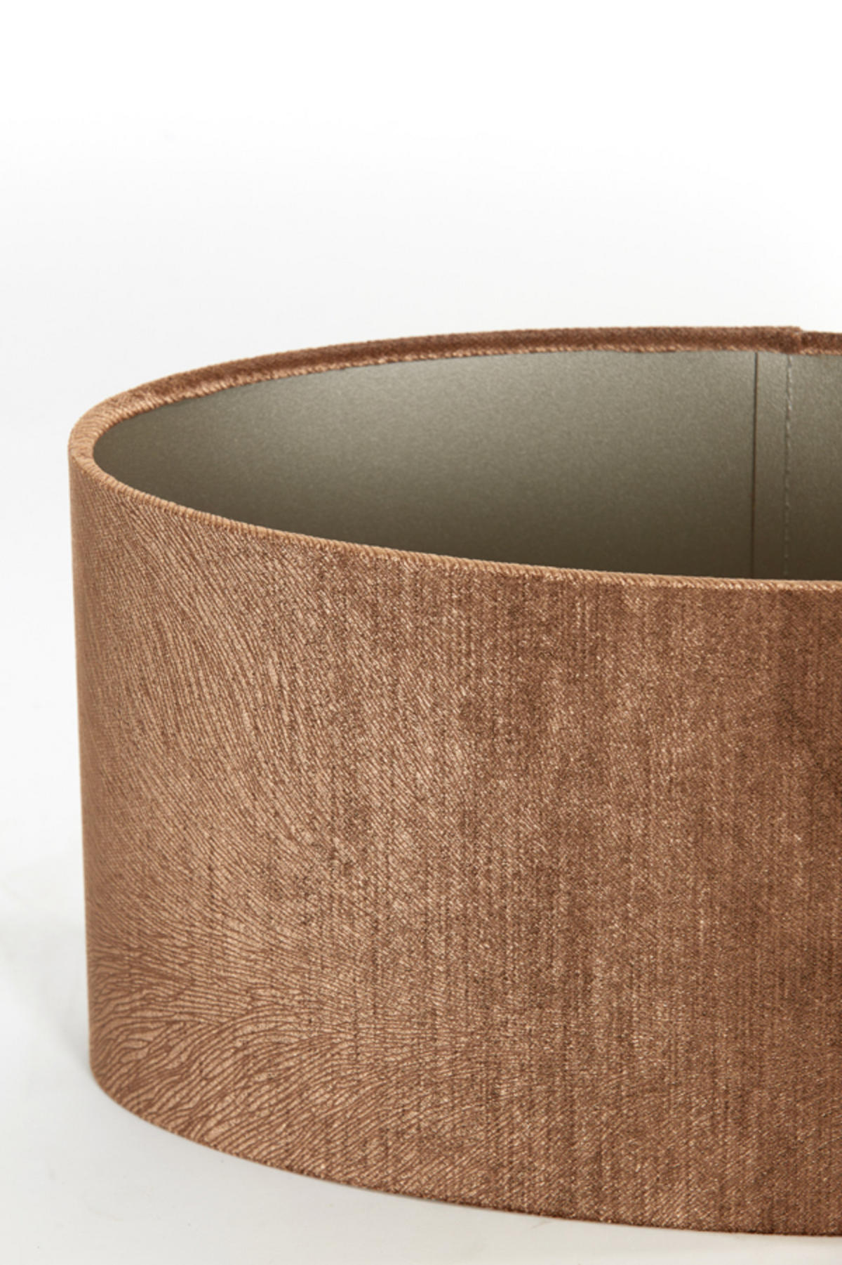 LAMPENSCHIRM Lubis Braun 38/17,5/19 cm - Braun, Textil (38/17.5/19cm) - Light & Living