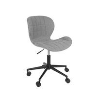 BÜROSTUHL OMG Schwarz/ Grau - Grau, Textil (65/76/65cm) - Zuiver