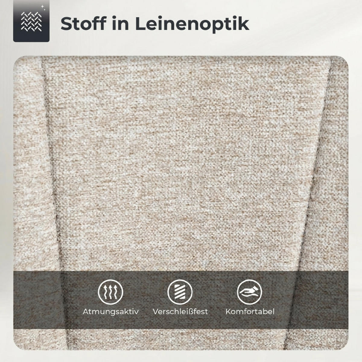 BARHOCKER DE-36068 2er Set drehbar höhenverstellbar Grau - Beige, Metall (46/103/53.5cm) - ComfortXL