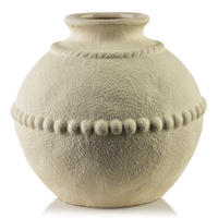 VASE Manon 19x14x21cm Poliresin - Beige, Kunststoff (22cm) - Mondex