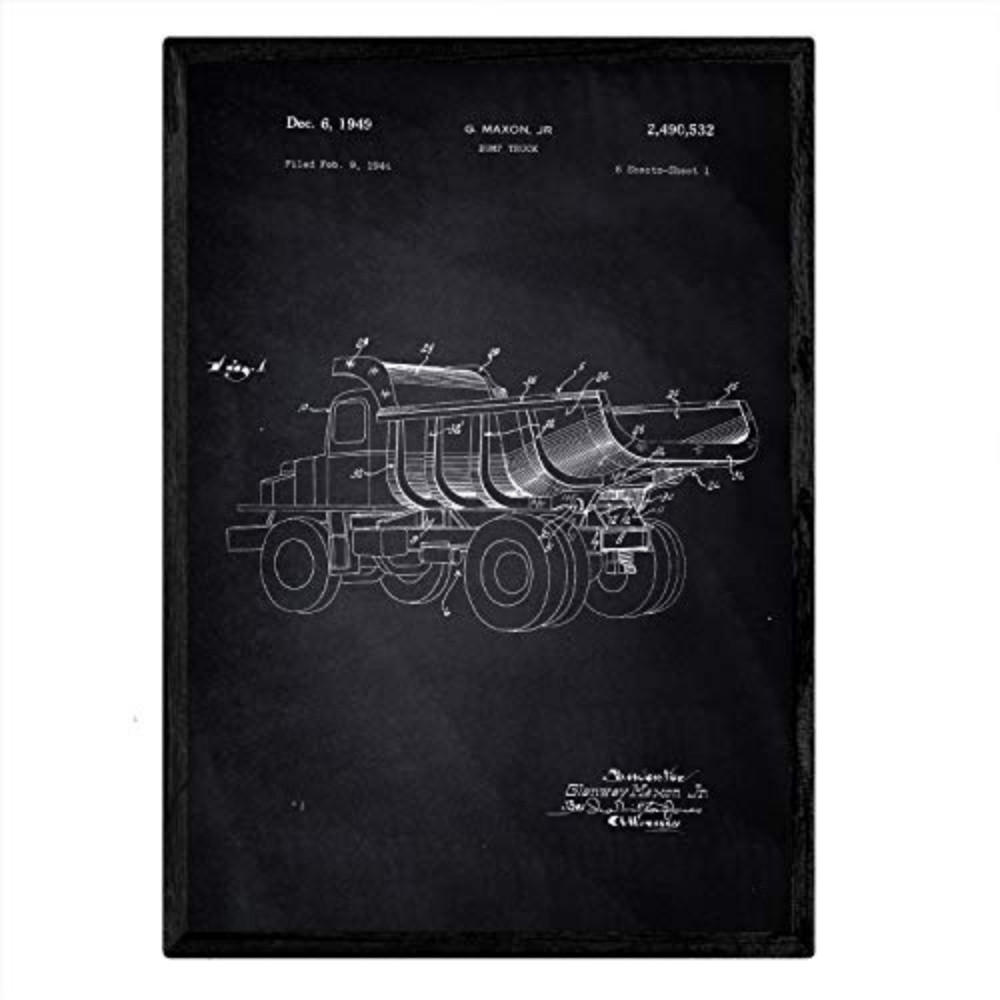 POSTER Lastkraftwagen Patent 3 A3 Rahmenlos - Klar, Papier (29.7/5/42cm) - Nacnic