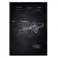 POSTER Lastkraftwagen Patent 3 A3 Rahmenlos - Klar, Papier (29.7/5/42cm) - Nacnic