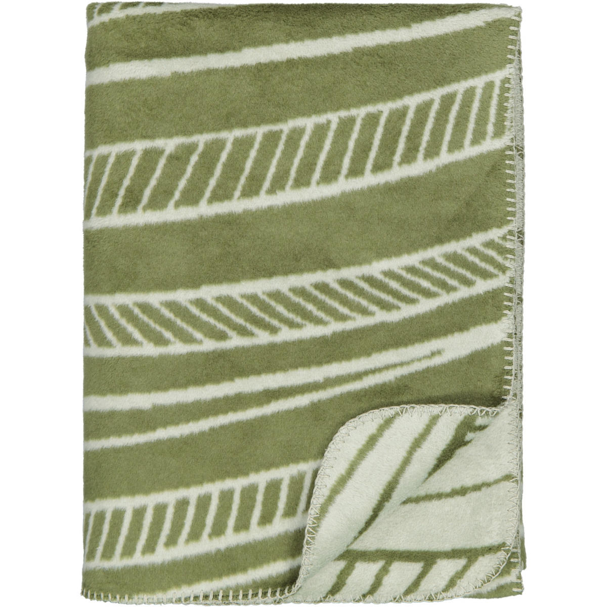 WOHNDECKEN WILLOW OLIVE GREEN - Grün, Textil (150/200cm) - Zöllner
