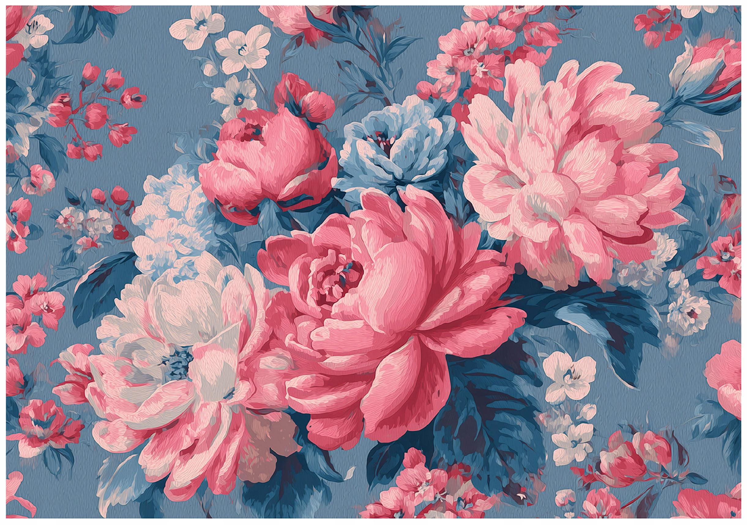 FOTOTAPETE Blumen Pfingstrosen Rosa 350x250 cm - Multicolor, Papier (350/250cm) - Wallarena