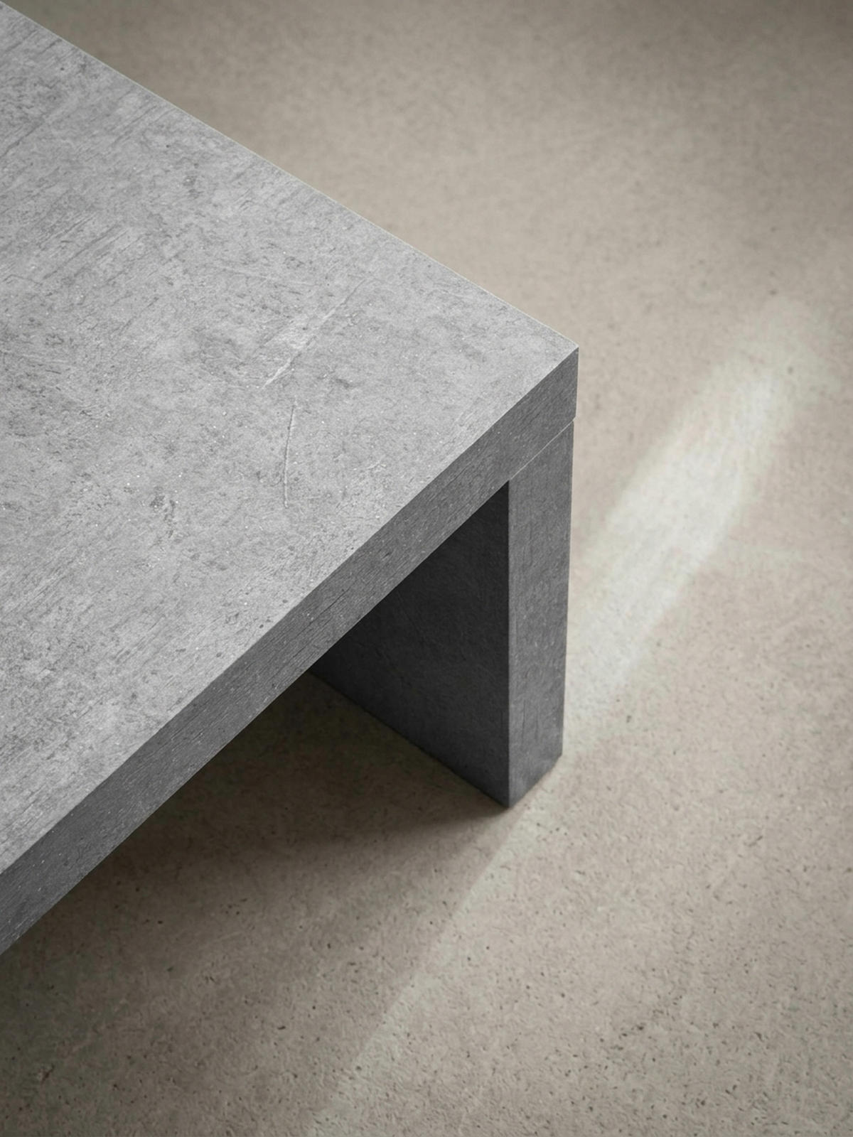 COUCHTISCH in Beton-Optik, zeitloses Design, rechteckig, schlicht, Grau 110x55x35 cm - Grau, Holzwerkstoff (55/110/35cm) - KADIMA DESIGN