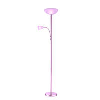 LED STEHLEUCHTE BLADE Silber - Silberfarben, Glas (30/11.2/178cm) - Globo Lighting
