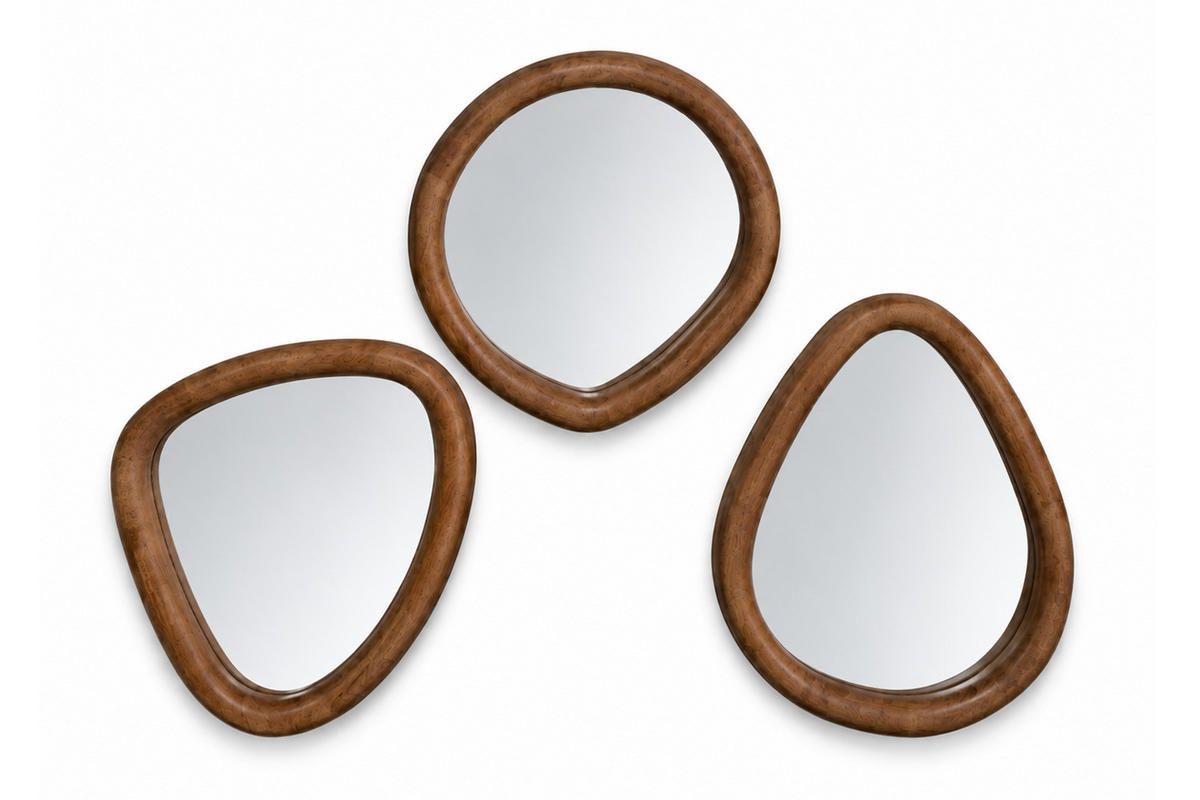 WANDSPIEGEL NOA, Holz, Braun - Braun, Holz (25/30/4cm) - dasmöbelwerk