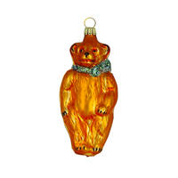 CHRISTBAUMSCHMUCK Großer Bär kupfer matt 9 cm - Multicolor, Metall (0.1/9/0.1cm)