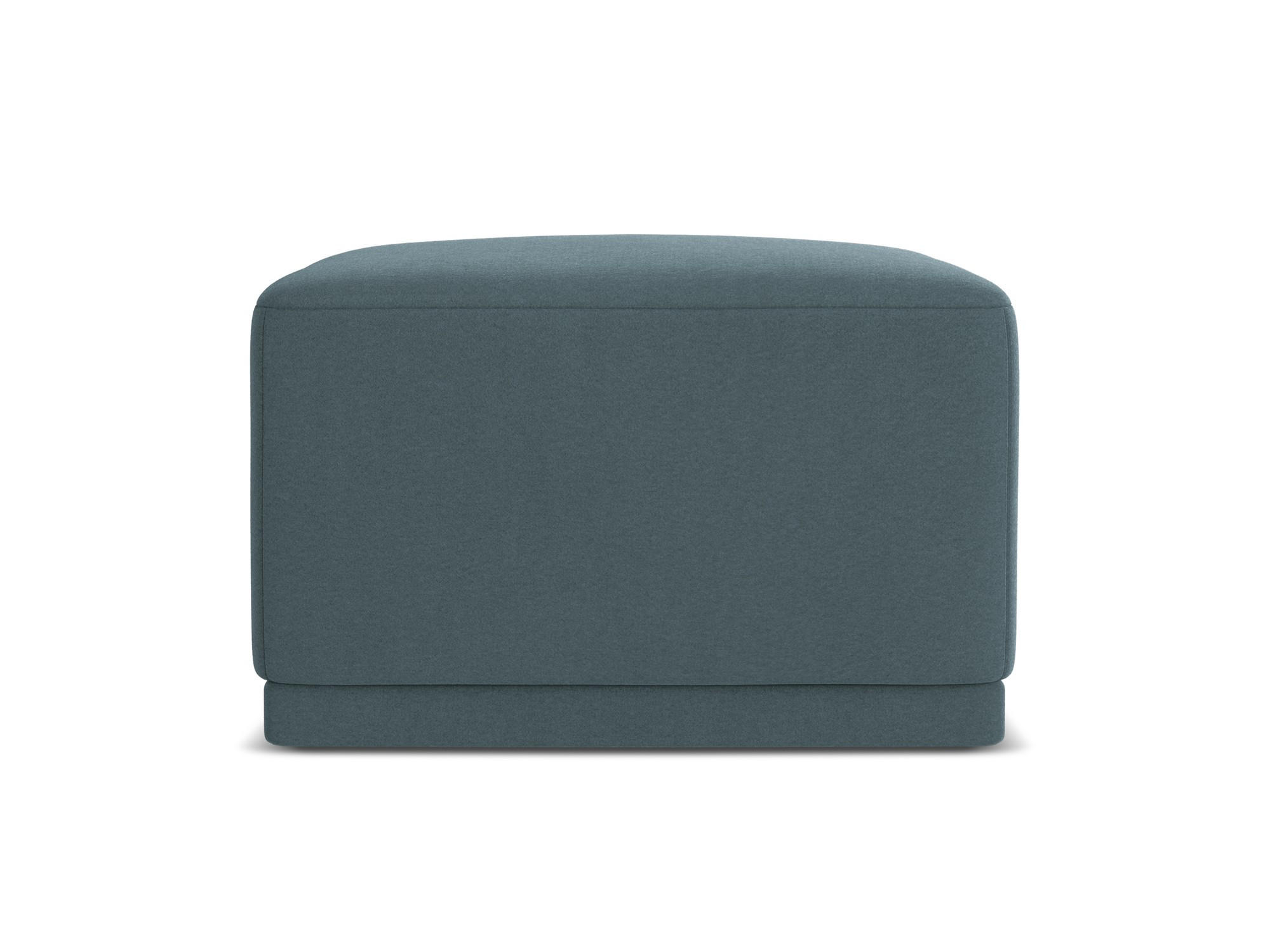 POUF Samt Stoff Blau - Blau/Petrol, Kunststoff/Textil (65/40/65cm) - Makamii