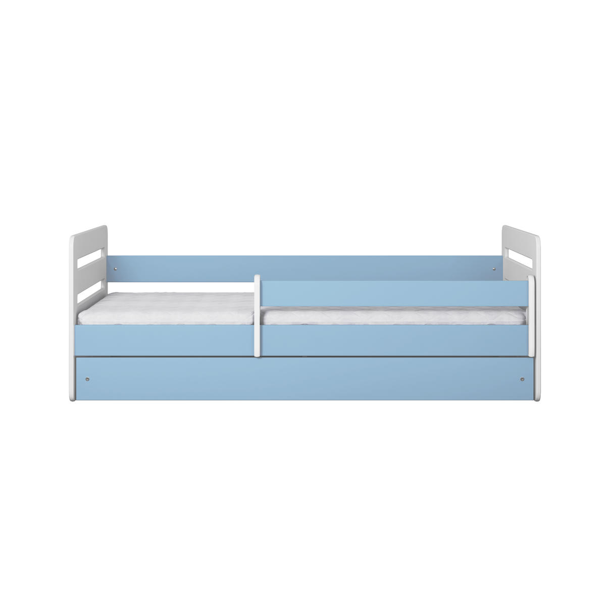 KINDERBETT Tomi mit Schublade ohne Matratze 90/65/164 - Blau, Holzwerkstoff (80/160cm) - RAUMHIRSCH FURNITURE