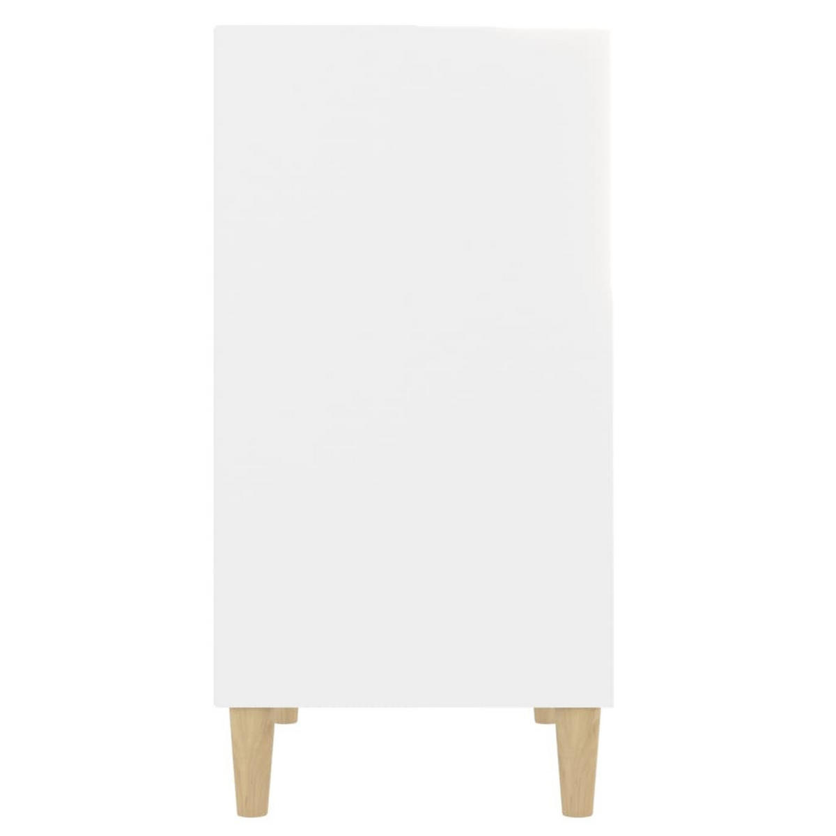 SIDEBOARD mit 3 Fächern 57/35/70 cm aus Holzwerkstoff Weiß - Weiß, Holz (57/70/35cm) - vidaXL