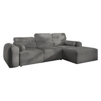 ECKSCHLAFSOFA Volare I, Seite: Rechts - Dunkelgrau, Holz/Textil (269/182cm) - MIRJAN24