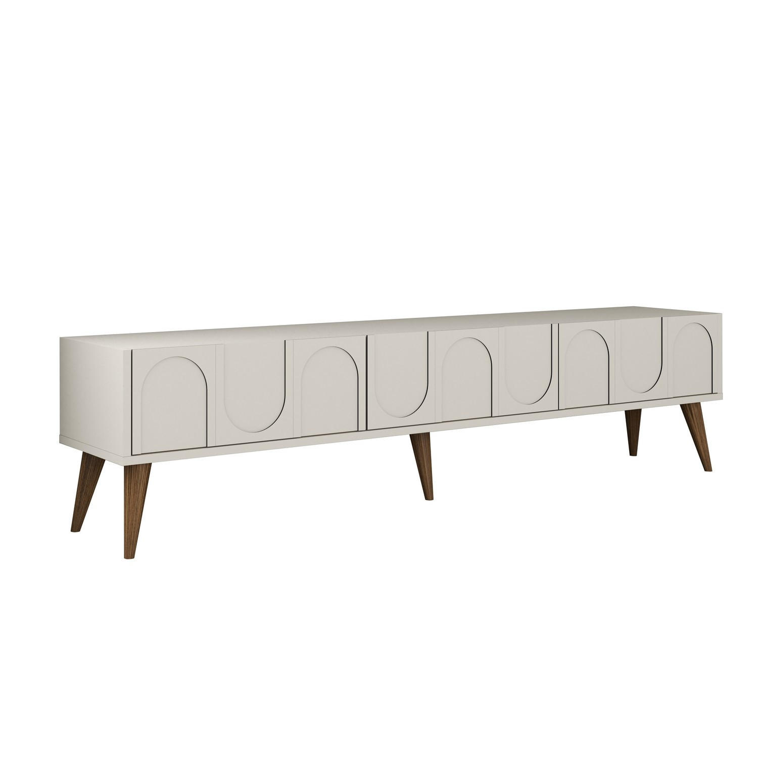TV-MÖBEL lyon Weiß - Beige, Holz (35/44/180cm) - Habitat Garten