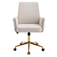 BÜRODREHSTUHL ergonomisch Corduroy White - Weiß, Kunststoff (61/107/64cm) - Meubliv