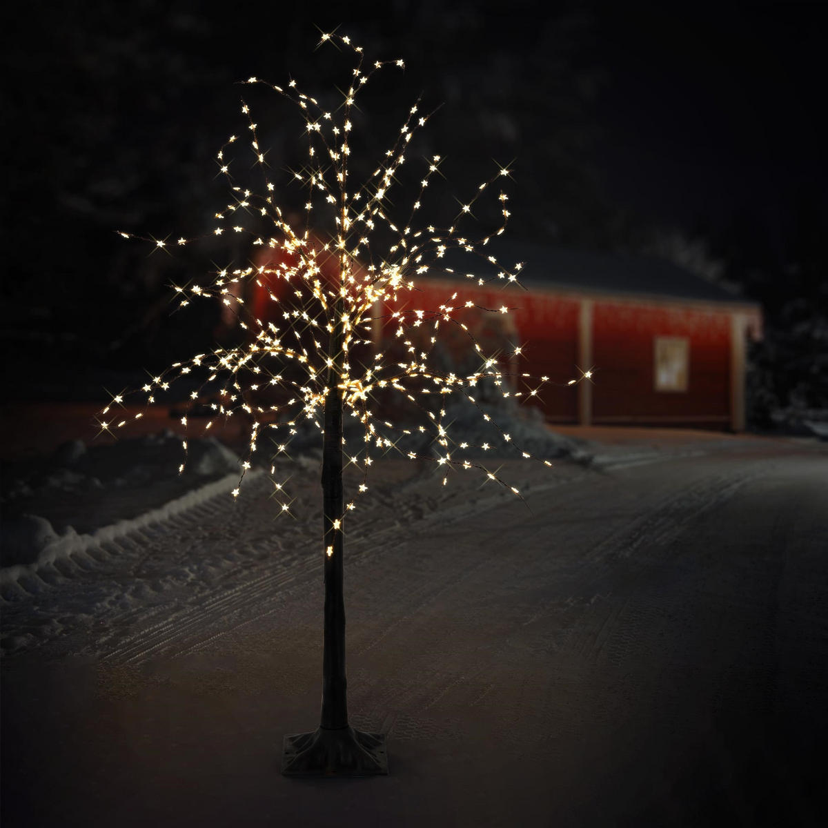 LICHTDEKORATION Weihnachtsbaum 150 cm - Schwarz, Metall (18/150/18cm) - Home Styling Collection