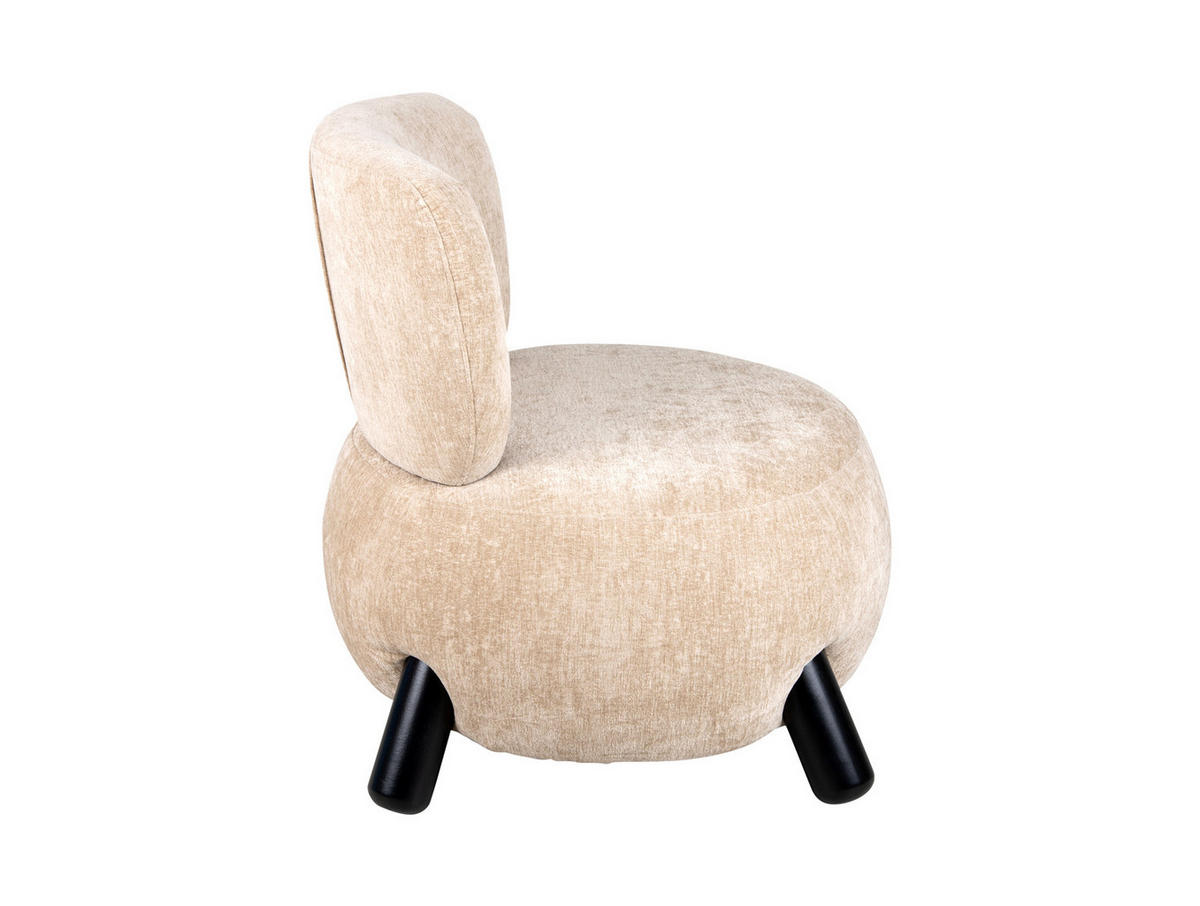 SESSEL Busto Braun 74/74/74 cm - Beige, Kunststoff (74/74/74cm) - Leitmotiv