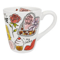 BECHER Valentinstag Madame in Bunt - 350 ml - Multicolor, Keramik (0.35L) - Blond Amsterdam