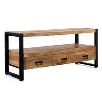 TV Board Britt Mangoholz 150 cm / 45 cm Natur - Naturfarben, Holz (150/60/45cm) - Villa Möbel
