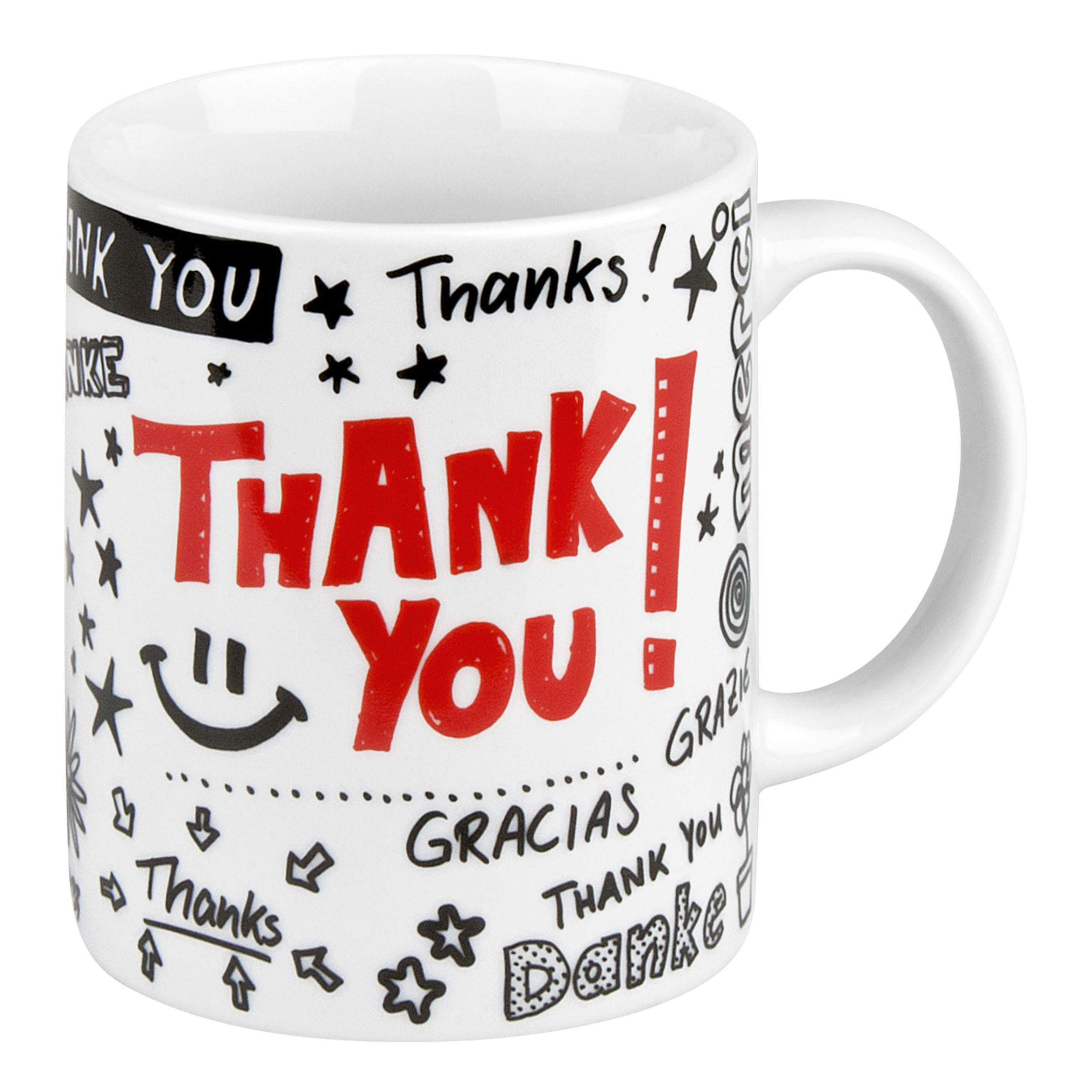 KAFFEEBECHER Danke - Naturfarben, Keramik (0.3L) - Könitz