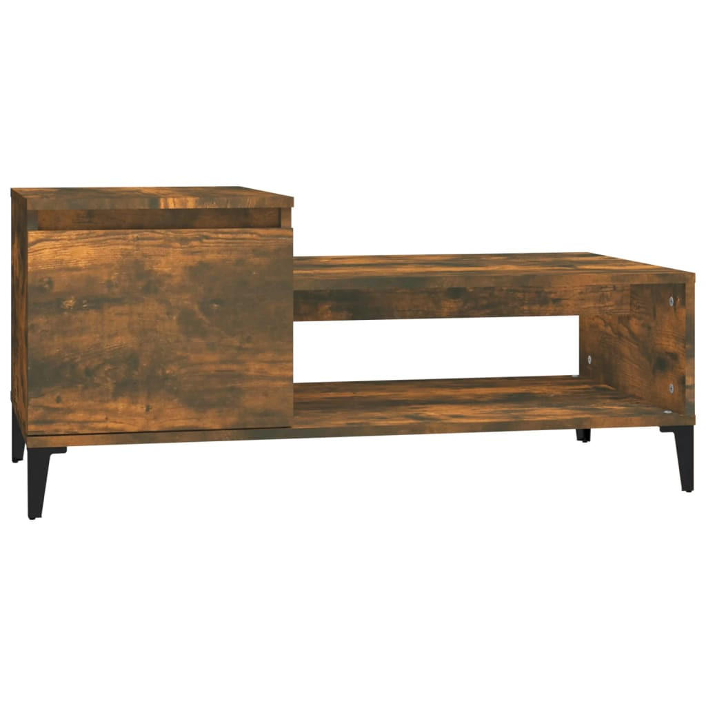 COUCHTISCH Räuchereiche 100x50x45 cm Holzwerkstoff - Braun, Holzwerkstoff (100/50/45cm) - furnicato