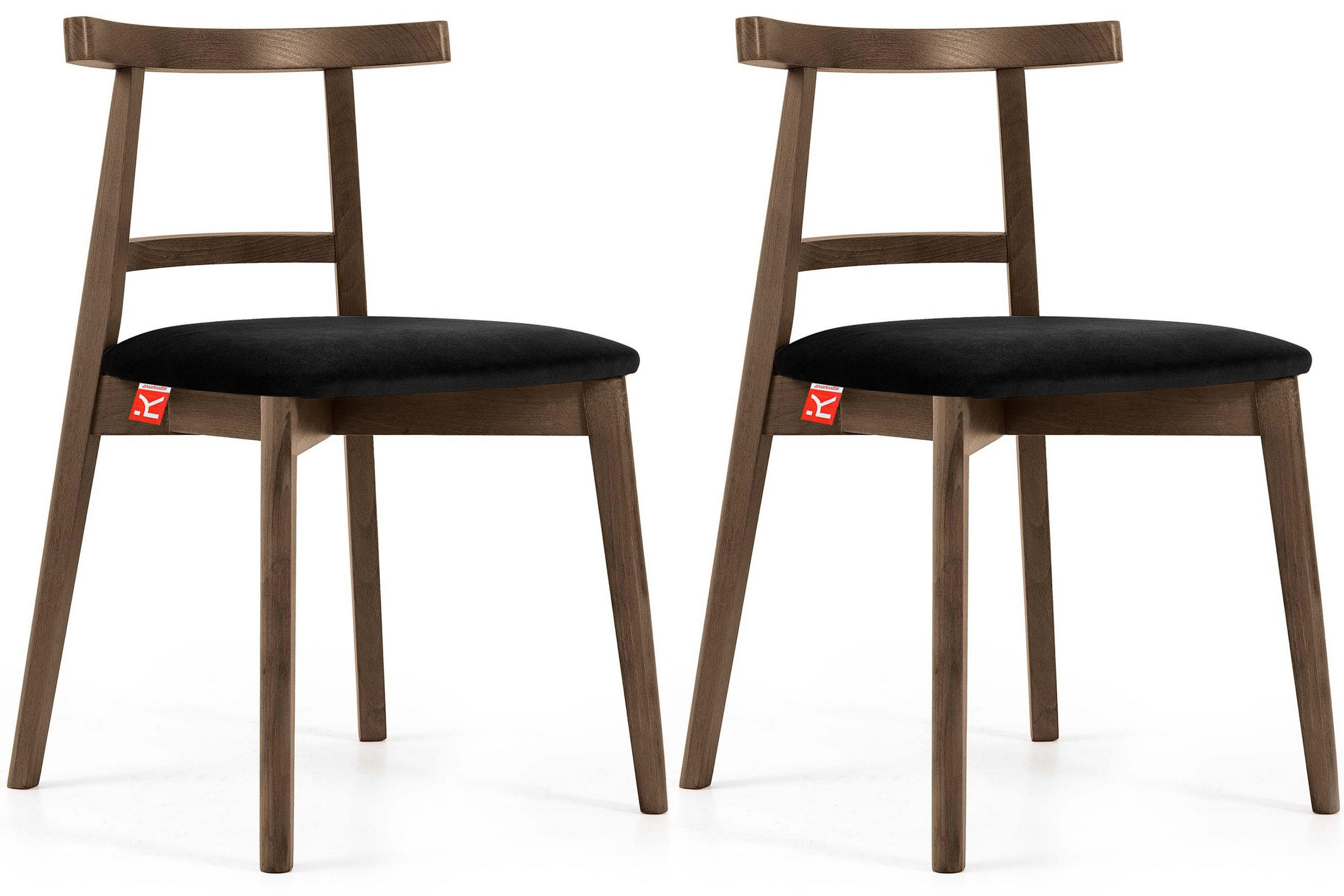 Konsimo® Esstischstühle Schwarz, Eiche 47x76x45 cm
