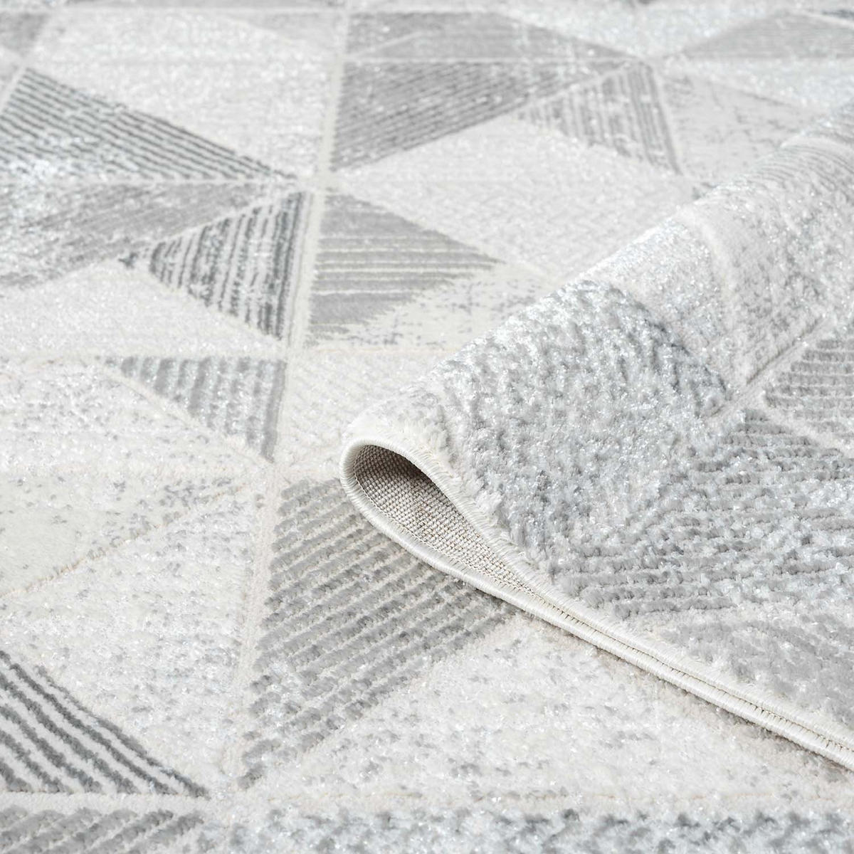 KURZFLOR-TEPPICH Antik 231 Grau 160x230 cm - Grau, Textil (160/230cm) - carpet city